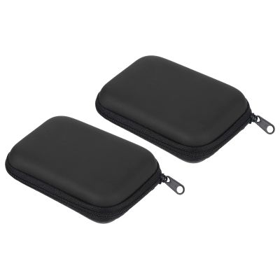 PATIKIL Dart Case, 2 Pack Multi-functional EVA Darts Carrying Storage with Mesh Pockets for Darts, Tips, Flights, Accessories, Black