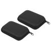 PATIKIL Dart Case, 2 Pack Multi-functional EVA Darts Carrying Storage with Mesh Pockets for Darts, Tips, Flights, Accessories, Black view 1