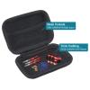 PATIKIL Dart Case, 2 Pack Multi-functional EVA Darts Carrying Storage with Mesh Pockets for Darts, Tips, Flights, Accessories, Black view 4