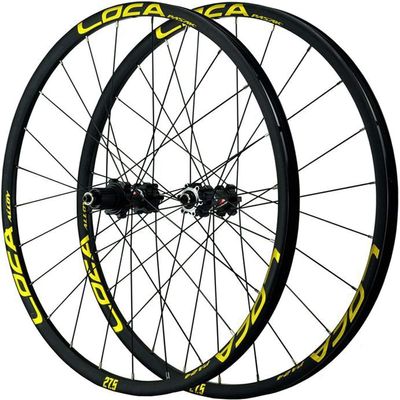 ZECHAO 700C Mountain Cycling Wheels, 26/27.5/29Inch Double Wall Aluminum Alloy Disc Brake 24 Hole Hybrid/MTB Rim for 8-12 Speed Wheelset (Color : Gold, Size : 29inch)