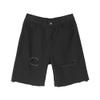 Men's Loose Straight Stretchy Denim Shorts Washed Ripped Jean Shorts Casual Classic Short Pants with Pockets (Black,XX-Large) view 1