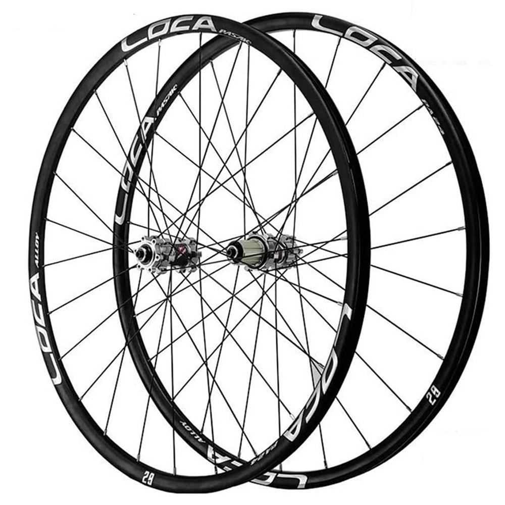 ZECHAO Mountain Bike Wheelset 26/27.5/29In,24H Disc Brake Bike Wheel QR NBK Sealed Bearing Hubs 8-12 Speed Double Wall Alloy Rims Wheelset (Color : Silver, Size : 27.5inch)