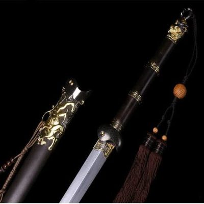 Zhmyyxgs Chinese Kungfu Taichi Bagua XuanWu Jian Sword Sharp Damascus Steel Blade Dragon