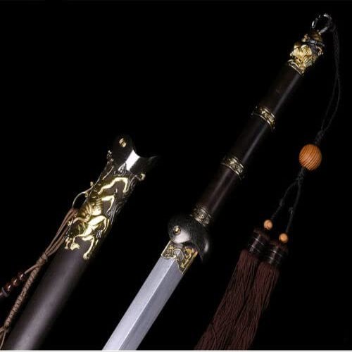 Zhmyyxgs Chinese Kungfu Taichi Bagua XuanWu Jian Sword Sharp Damascus Steel Blade Dragon