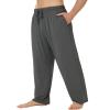 Men's Pajama Pants-Viscose Made from Bamboo Sleep Sweatpants with Pockets view 3
