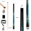Champion Constellation Pool cue-,56 inches, 57 inches, 60 inches, 11.75, 12.5mm, 12.75mm, or 13mm, White case or Black Case (12.75mm tip Size, White case, CN-2 Pool cue 56 inches Long 21oz) view 2