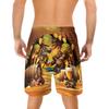 Bigfoot Beer Men's Quick Dry - Drink Beer Hawaiian Shorts for Men - Beach Shorts Swim Trunks Set 14 (TND-LN-14) Size M view 2