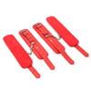 Sovyime Black Expandable Spreader Bar with Adjustable 4pcs Fur Red Straps Sports Aid Training Fitness Gear, Restore Pilates, Yoga Gym Kit, Home Exercise Kit view 2