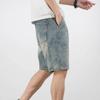 Men's Loose Straight Jean Shorts Casual Classic Washed Denim Shorts Retro Cotton Short Pants with Pockets (Blue2,36) view 4