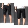 Men's Casual Straight Breathable Denim Shorts Cotton Ripped Jean Shorts Classic Slim Short Pants with Pockets (Black,32) view 3