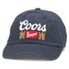 AMERICAN NEEDLE Coors Banquet Beer Ballpark Adjustable Buckle Strap Baseball Dad Hat, Navy (EM001A-COORS-NAVY) view 1