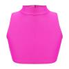 Alvivi Kids Girls Dance Tops Mock Turtle-Neck Crop Top Solid Color Shirts Sports Dance Athletic Vest Hot Pink 16 Years view 1