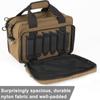 PROFOCUS Range Bag Dual Pistol Bag Revolver Gun Carrying Case for Ammo with Lockable Zippers for Outdoor Shooting and Hunting,Deluxe Padded Shoulder Strap Included view 2