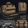 PROFOCUS Range Bag Dual Pistol Bag Revolver Gun Carrying Case for Ammo with Lockable Zippers for Outdoor Shooting and Hunting,Deluxe Padded Shoulder Strap Included view 4