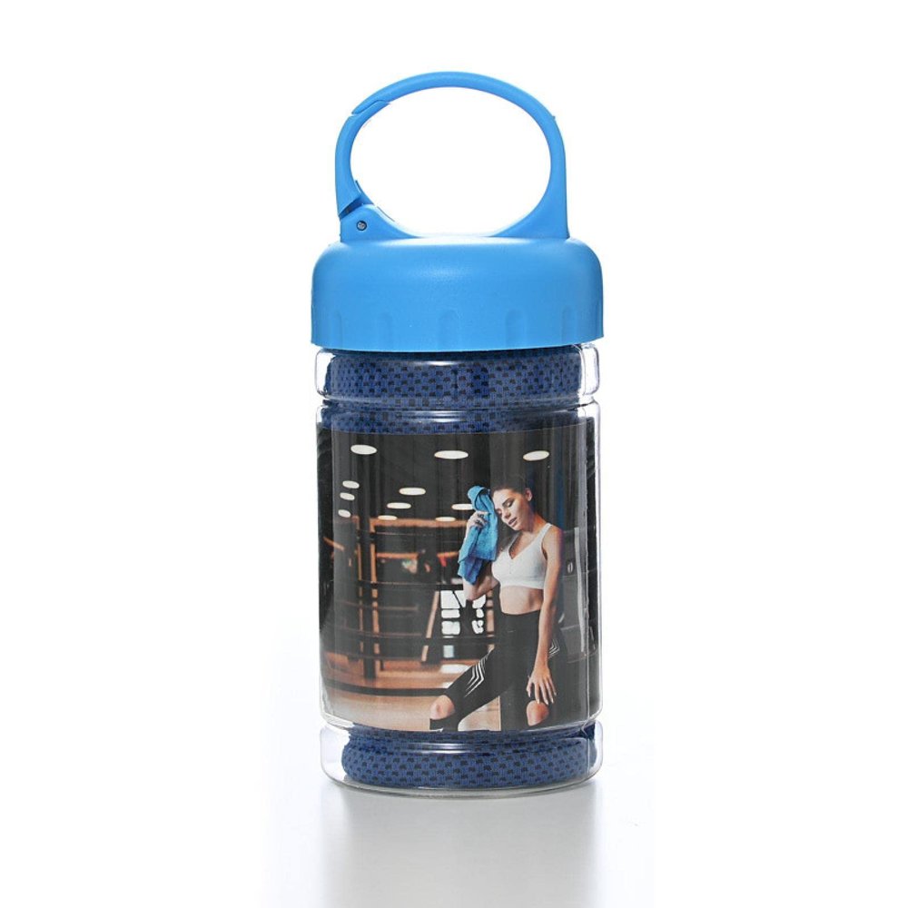 FEECOZ PE Bucket Cold Cold Cold Towel Summer Cooling Exercise Yoga Fitness Quick Dry Cool Towel Wipe Sweat-Absorbing Wrist Towel 