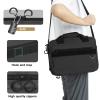 PROFOCUS Range Bag Dual Pistol Revolver Bag Gun Carrying Case for Guns and Ammo with Lockable Zippers for Outdoor Shooting and Hunting,Deluxe Padded Shoulder Strap Included view 3