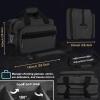 PROFOCUS Range Bag Dual Pistol Revolver Bag Gun Carrying Case for Guns and Ammo with Lockable Zippers for Outdoor Shooting and Hunting,Deluxe Padded Shoulder Strap Included view 4