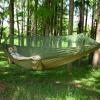 Large Camping Hammock with Mosquito Net, 2 Person Pop-up Parachute Lightweight Hanging Hammocks, Portable Hammocks with Tree Straps and Carry Bag, for Outdoor, Hiking (A) view 2