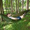 Large Camping Hammock with Mosquito Net, 2 Person Pop-up Parachute Lightweight Hanging Hammocks, Portable Hammocks with Tree Straps and Carry Bag, for Outdoor, Hiking (A) view 4
