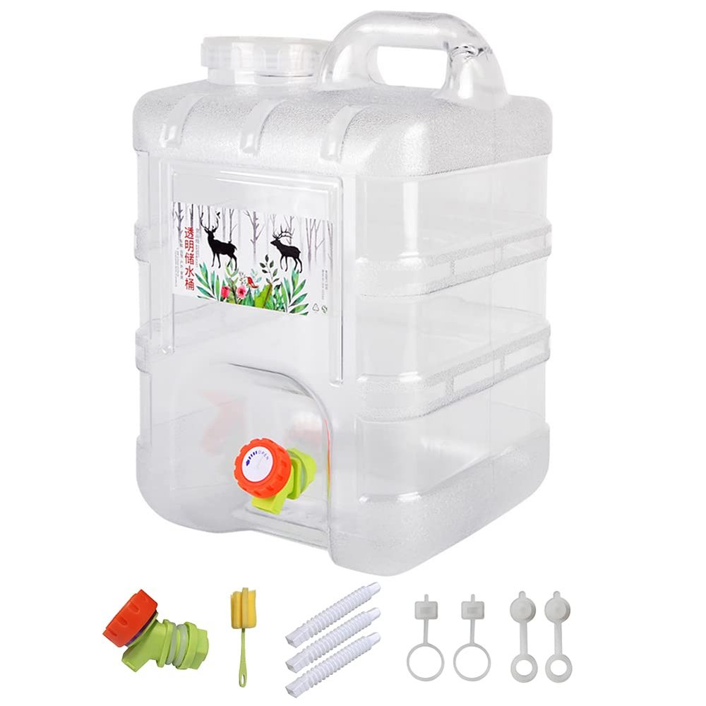 Orgone Water Storage Containers Camping Water Container Portable Water Tank with Faucet Camping Bucket