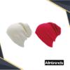 ALLNTRENDS Soulmate 2 Pcs Embroidered Beanie for Couples (RED-White) view 2