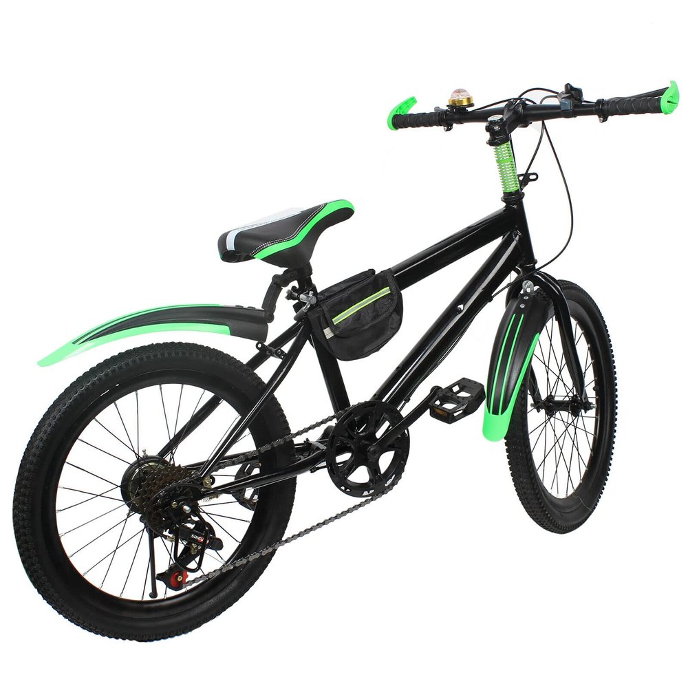 MIMODA 20" Mountain Bike 20 Inch Double Brake Bicycle High Carbon Steel MTB Bike,7-Speed Adult Mountain Bike with Dual Handbrakes and Kickstand