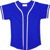 DIGITMON Kids Baseball Jersey Button Down Premium Hip Hop T Shirts Uniform RoyalBlue White for 2y Toddlers view 2