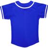 DIGITMON Kids Baseball Jersey Button Down Premium Hip Hop T Shirts Uniform RoyalBlue White for 2y Toddlers view 3