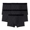 JEsilunmaMY Mens Loose Cotton Striped Boxer Briefs Plus Size Breathable Underwear with Pouch Soft Stretch Underpants Trunks view 1