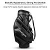 YODOOLTLY Golf Club Bag PU Leather Wear Resistant Golf Stand Bag for The Driving Range with Strap and Multiple Divider Bags view 3