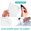 Ciieeo Collapsible Water Cup Portable Flat Water Bottle Clear Reusable Lightweight Travel Bottle for Sports Outdoor Activities view 4