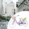 AkiiGer Adult Tricycles for Adults, 7 Speed Adult Trikes, 20/24/26 inch 3 Wheel Bike with Basket, Three-Wheeled Cruiser Bicycles for Women and Men, Without Fenders (Taro Purple, 7-Speed / 24" Wheels) view 2