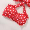 Baby Girl Bikini Kids Toddler Polka Dot Swimsuits Swimwear Beach Bathing Suit Bikinis Set Swimming (Red, 6-12 Months) view 3