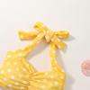 Baby Girl Bikini Kids Toddler Polka Dot Swimsuits Swimwear Beach Bathing Suit Bikinis Set Swimming (Yellow, 6-12 Months) view 3