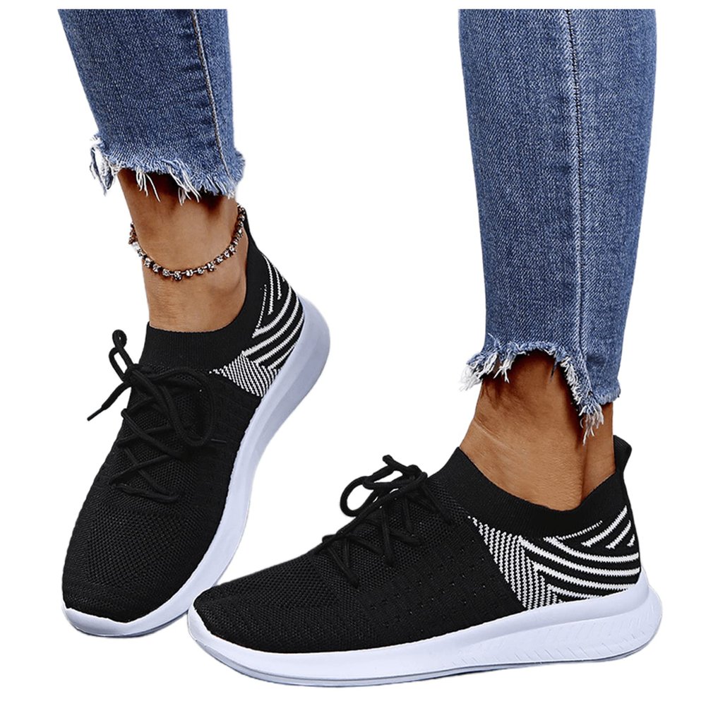 Ladmiple Slip On Shoes Women Casual Loafers Womens Slip On Running Shoes Non Slip Walking Shoes Lightweight Gym Fashion Sneakers Casual Comfort Platform Tennis Shoes