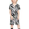 Adugen Origei Teen Beach Two Piece Set Black Zebra Pattern Children's Beach Suit Suitable for Boys And Girls 7-8T view 1