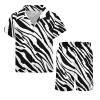 Adugen Origei Teen Beach Two Piece Set Black Zebra Pattern Children's Beach Suit Suitable for Boys And Girls 7-8T view 4