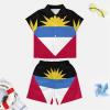 Adugen Origei Children's Casual Beach Set Boys Hawaii Shirts And Short Sets Kids Summer Button Down Shirt Suit 3-4T view 3