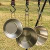 Zunate Camping Bowl with Handle, Stainless Steel Camping Cup, Hiking Soup Dish Bowl for Camping Backpacking Picnic (2) view 4