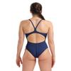 ARENA Performance Marbled Women's Swimsuit Light Drop Back One Piece MaxLife Pool Training Bathing Suit Athletic Sports Swimwear, Navy/Red Multi, US Size 26 view 2
