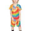 Adugen Origei Teen Beach Two Piece Set Tie Dye Children's Beach Suit Suitable for Boys And Girls 3-4T view 2