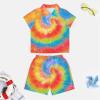 Adugen Origei Teen Beach Two Piece Set Tie Dye Children's Beach Suit Suitable for Boys And Girls 3-4T view 3