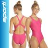 Sporti Solid Wide Strap One Piece Swimsuit - Pink - 38 view 2