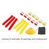 Luqeeg Flag Football Set, Includes 10 Belts, 30 Flags, 4 Cones and Storage Bag, Flag Football Set for Adults Kids and Youth, Great for Capture The Flag, Beach Fun, Pick Up Games (Red and Yellow) view 4