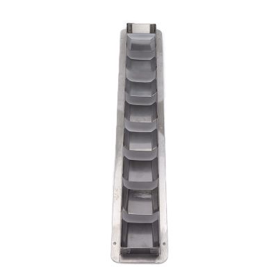 Boat Louver Vent Stainless Steel Marine Vent Grille Oblong Stainless Steel 8 Slots Grid Cover Boat Shutters Blind Louvre