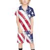 Adugen Origei Children's Casual Beach Set Boys Hawaii Shirts And Short Sets Kids Summer Button Down Shirt Suit 7-8T view 1