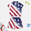 Adugen Origei Children's Casual Beach Set Boys Hawaii Shirts And Short Sets Kids Summer Button Down Shirt Suit 7-8T view 3