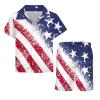 Adugen Origei Children's Casual Beach Set Boys Hawaii Shirts And Short Sets Kids Summer Button Down Shirt Suit 7-8T view 4