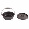 Camping Pot,Dutch Oven,Cast Iron Pre Seasoned Outdoor Cooking Pot Camping Cookware with Lid for Picnic Hiking BBQ view 1