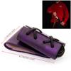 Armory Replicas  Genuine Leather Dagger Holster  Medieval Inspired Adjustable Small Weapon Sword Frog - Royal Purple w/Black Cord view 2